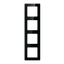 Avatto N-TS10-Frame-B4 Negro - Marco de Interruptores