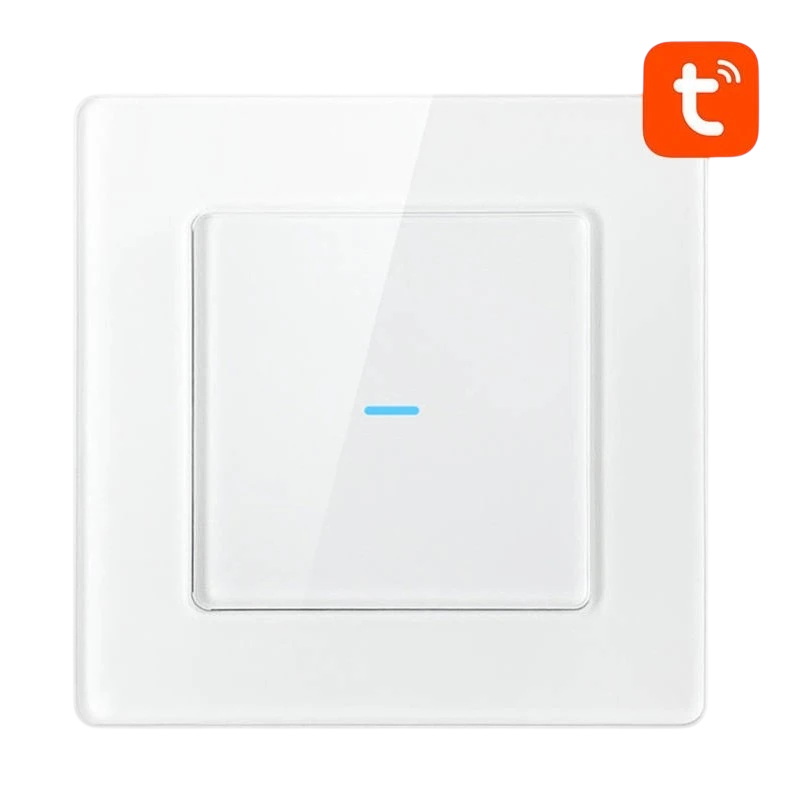 Avatto N-TS10-W1 1 botón Blanco WiFi Interruptor táctil inteligente