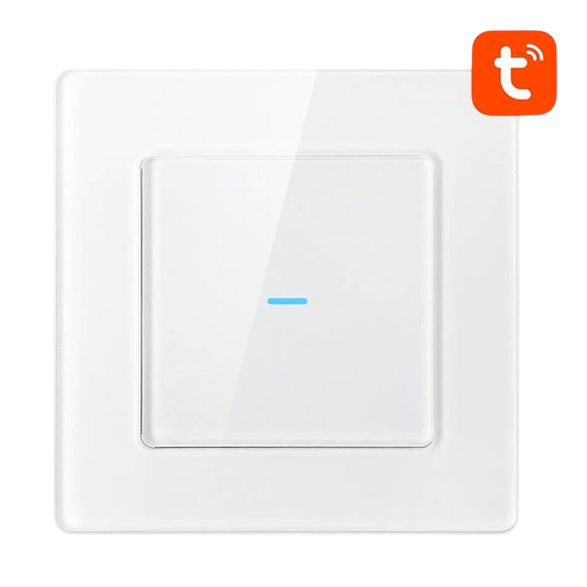 Avatto N-TS10-W1 1 Botón WiFi Blanco - Interruptor Táctil Inteligente Hover Image