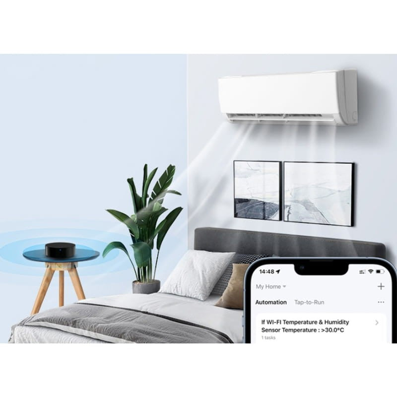 Avatto S16 WiFi Google Home / Alexa Negro - Centro de Control IR