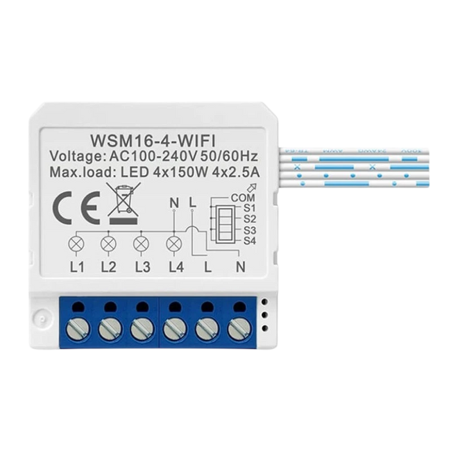 Avatto WSM16-W4 Blanco - Switch Inteligente WiFi Hover Image