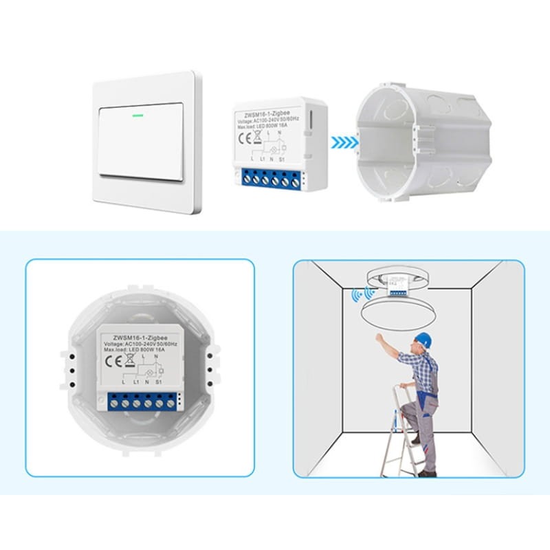 Avatto ZWSM16-W4 Blanco - Switch Inteligente ZigBee