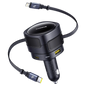 Baseus Enjoyment Max Cargador de Coche 90W con cables USB-C+Lightning y puertos USB-A+USB-C