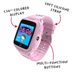 Celly KIDSWATCH 1.44 pulgadas Rosa Botón SOS Cámara incorporada GPS integrado