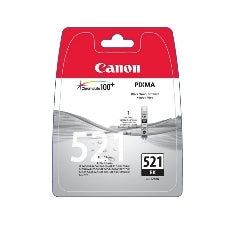 Cartucho Tinta Canon Cli 521bk Negro 9ml Pixma 3600 - 4600 - 4700 - Mp540 - 550 - 560 - 620 - 630 - 640 - 980 - Mx860 - 870 Blister