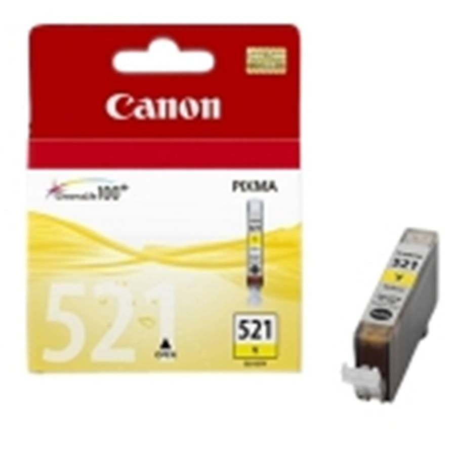 Cartucho Tinta Canon Cli 521 Amarillo 9ml Pixma 3600 - 4600 - 4700 Mp 540 - 550 - 560 - 620 - 630 - 640 - 980 Mx860 - 870