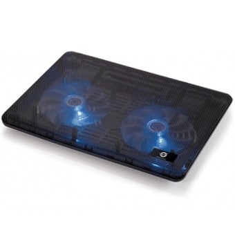 Soporte - Base De Refrigeracion Conceptronic Para Portatiles Hasta 15.6 Pulgadas 2 Ventiladores 125mm