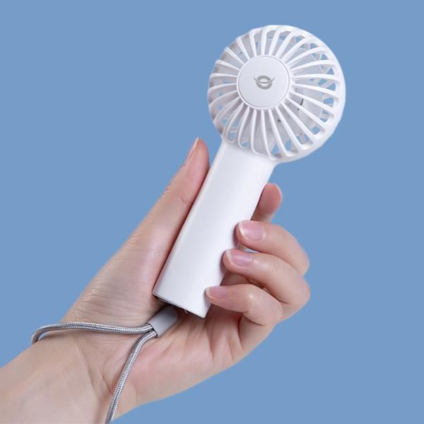 Ventilador Mini Portatil Conceptronic Aeriva01w 3 Velocidades Bateria Hasta 8h Blanco