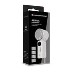 Ventilador Mini Portatil Conceptronic Aeriva03c Turbo Placa Enfriamiento Pantalla Digital Blanco Cre