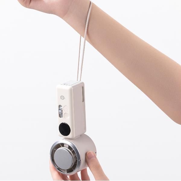 Ventilador Mini Portatil Conceptronic Aeriva03c Turbo Placa Enfriamiento Pantalla Digital Blanco Cre