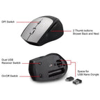 Mouse Equip Wireless 245115 Usb-c / Usb-a 6 Botones 240 Dpi