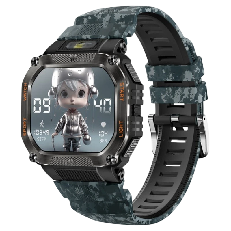 COLMI P85 Azul Camuflaje 1,75 pulgadas IPS GPS NFC 7 días +100 deportes 3ATM Smartwatch