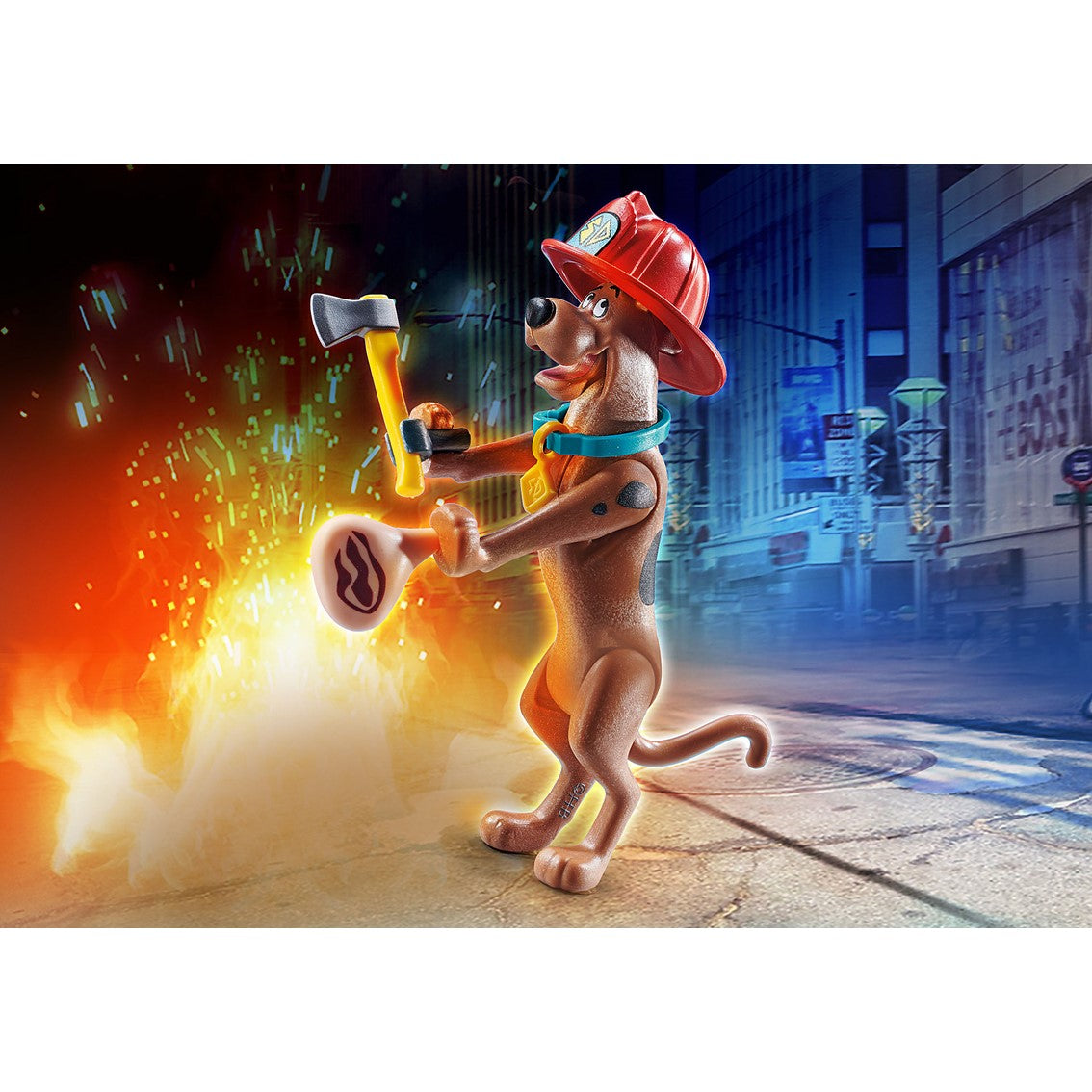Playmobil Scooby - Doo! Figura Coleccionable Bombero