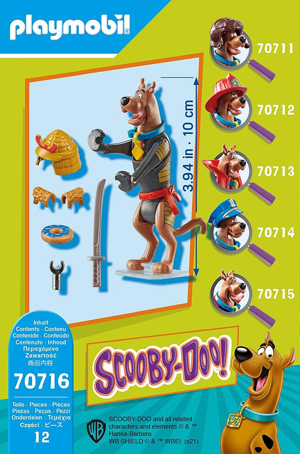 Playmobil Scooby - Doo! Figura Coleccionable Samurai