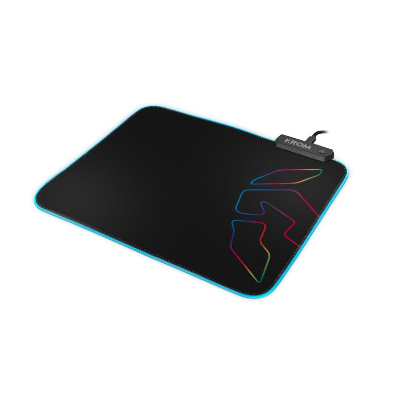 Alfombrilla Gaming Krom Knout Rgb Negro 320x270x3