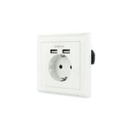 Enchufe Nanocable Tooq Schuko - 2 Tomas Usb