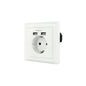 Enchufe Nanocable Tooq Schuko - 2 Tomas Usb