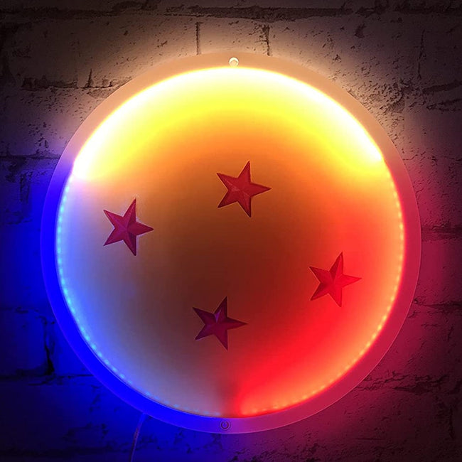 Mural Lampara Neon Teknofun Madcow Entertainment Dragon Ball Z Bola De Dragon 30 Cm Hover Image