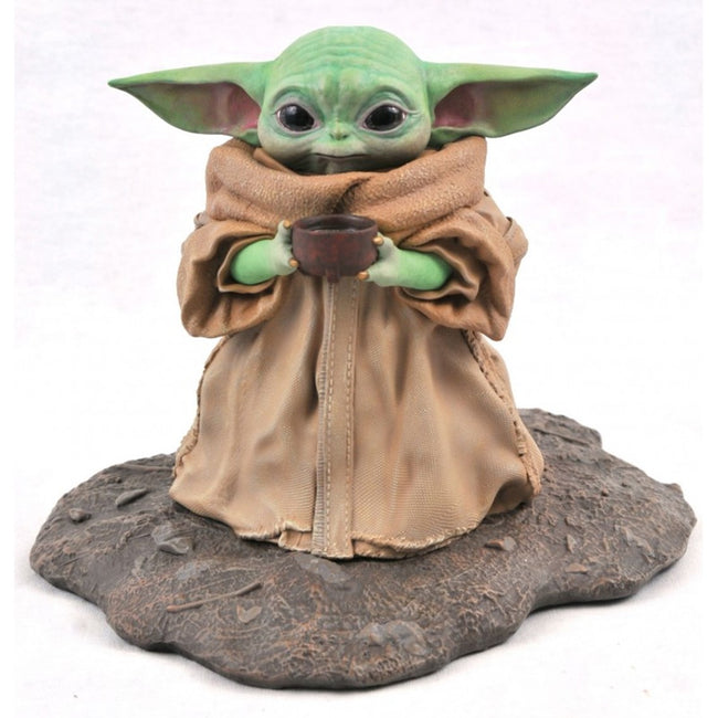 Figura Diamond Collection Star Wars The Mandalorian The Child Con Sopa Resina 20 Cm Milestones 1 - 2 Scale Hover Image