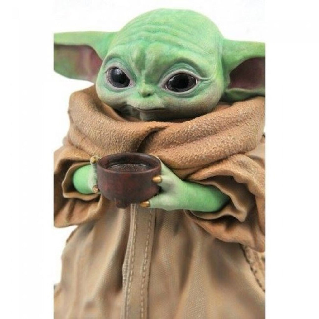 Figura Diamond Collection Star Wars The Mandalorian The Child Con Sopa Resina 20 Cm Milestones 1 - 2 Scale