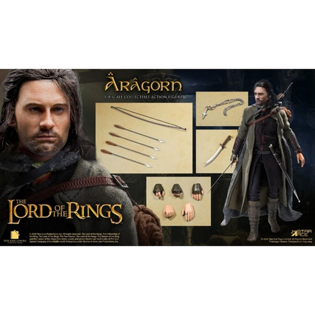 Figura Star Ace El Seor De Los Anillos Aragorn 2.0 Version Especial Real Master Serie 22.5 Cm