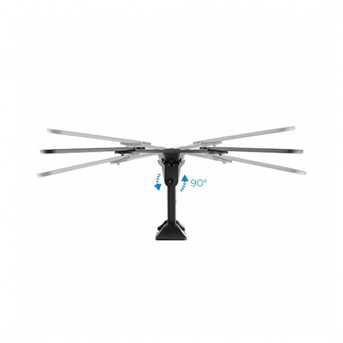 Soporte Tv - Monitor Tooq 23 Pulgadas - 55 Pulgadas Giratorio - Inclinable 2 Pivotes Lp2255tn - B - Vesa Max 400x400 - Inclinacion - 20 - Gira - 45