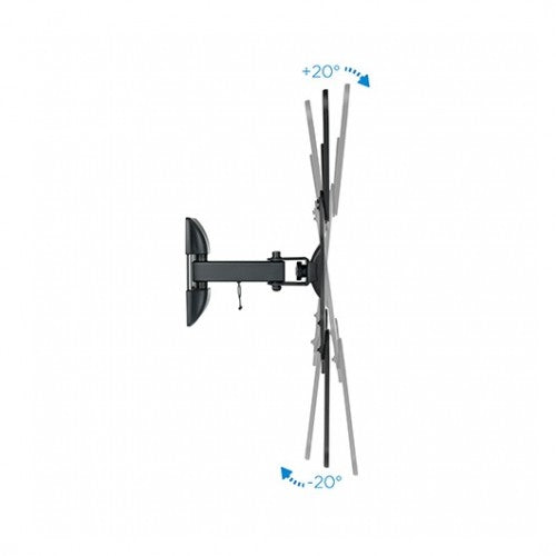 Soporte Tv - Monitor Tooq 23 Pulgadas - 55 Pulgadas Giratorio - Inclinable 2 Pivotes Lp2255tn - B - Vesa Max 400x400 - Inclinacion - 20 - Gira - 45