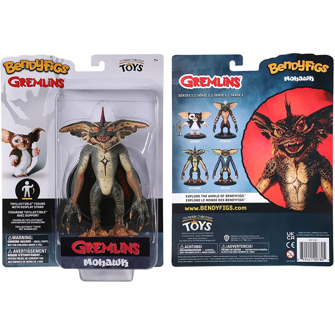 Figura The Noble Collection Bendyfigs Gremlins Mohawk