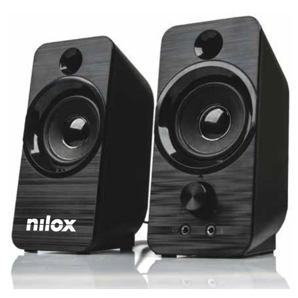 Altavoces Pc Nilox 2.0 6w Negro Main Image