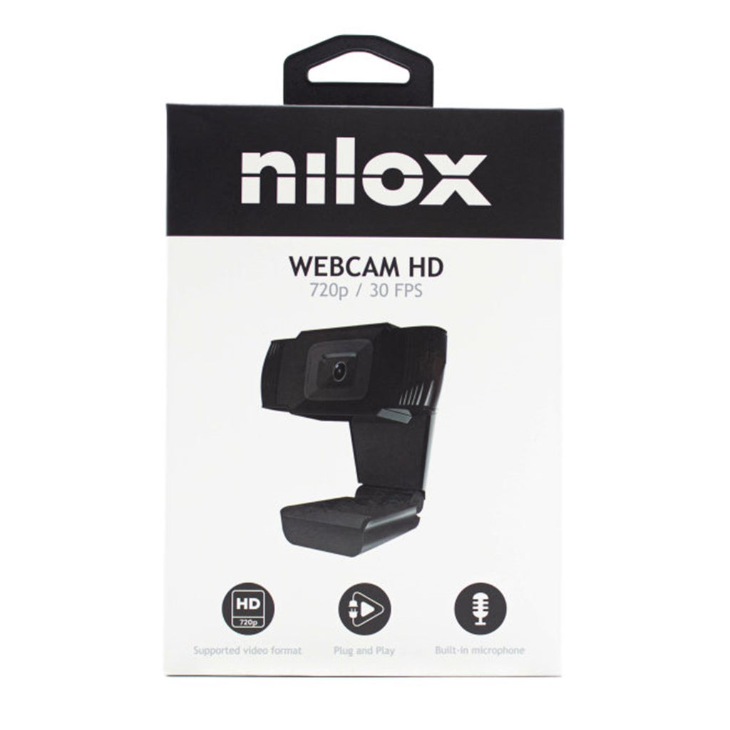 Webcam Nxwc02 Nilox Hd 720p Con Microfono Enfoque Fijo