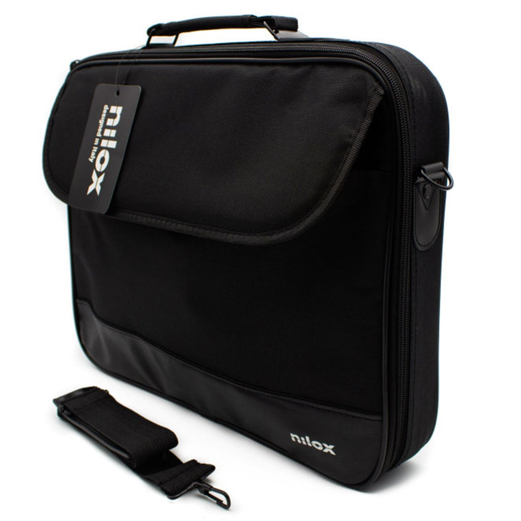 Maletin Nilox Duro + Mouse Raton Para Portatil 15.6 Pulgadas Negro