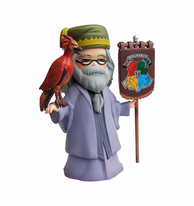 Figura Plastoy Harry Potter Albus Dumbledore & Fenix Estandarte Hogwarts Hover Image
