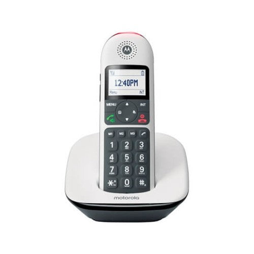 Telefono Inalambrico Dect Digital Motorola Cd5001 Blanco - Pantalla Retroiluminada - Teclas Grandes Main Image