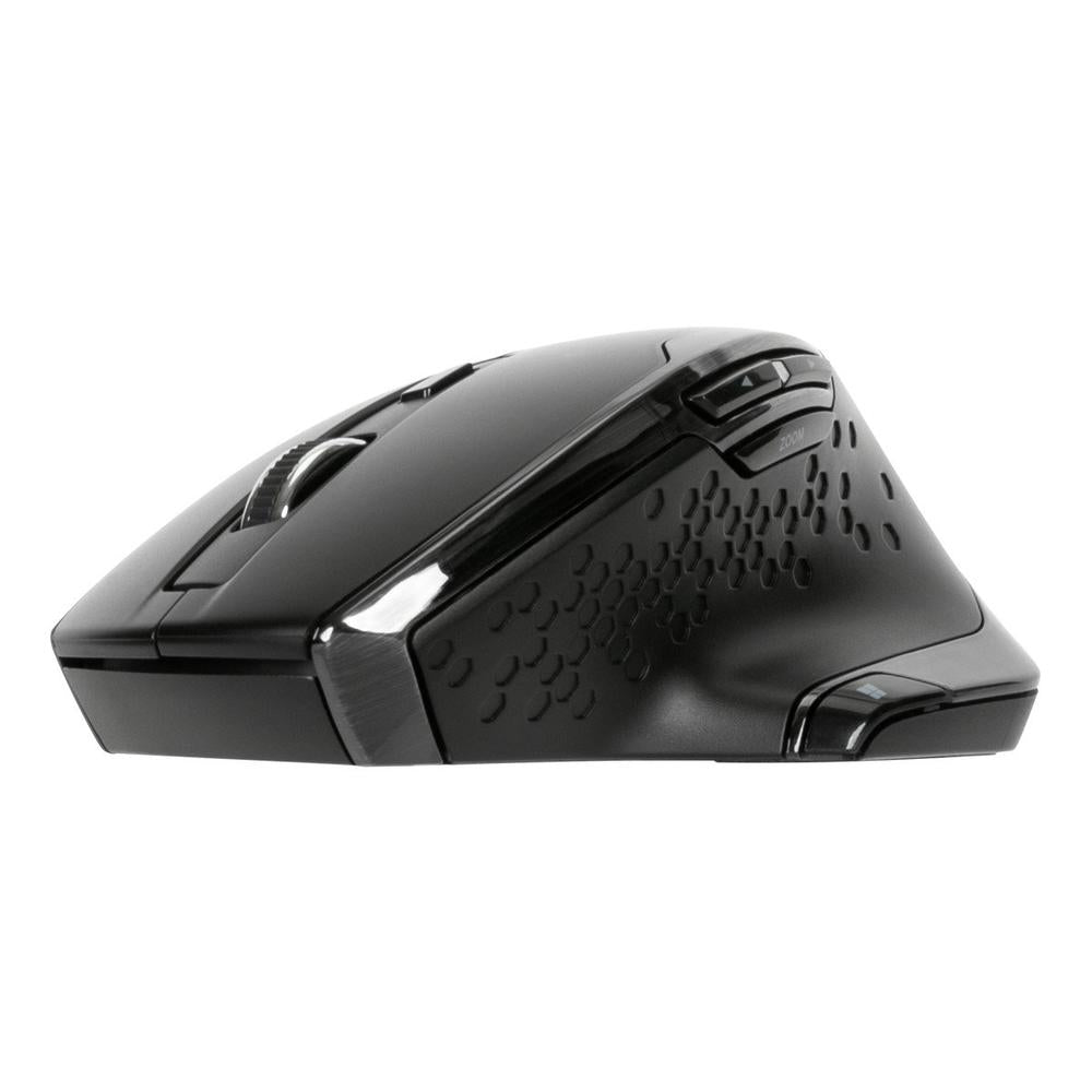Mouse Raton Ergonomico Targus Bluetrace Wireless Inalambrico Antimicrobiano Negro