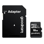 Tarjeta De Memoria Micro Sd Goodram 16gb M1aa Cl10 Uhs - I U1 + Adaptador
