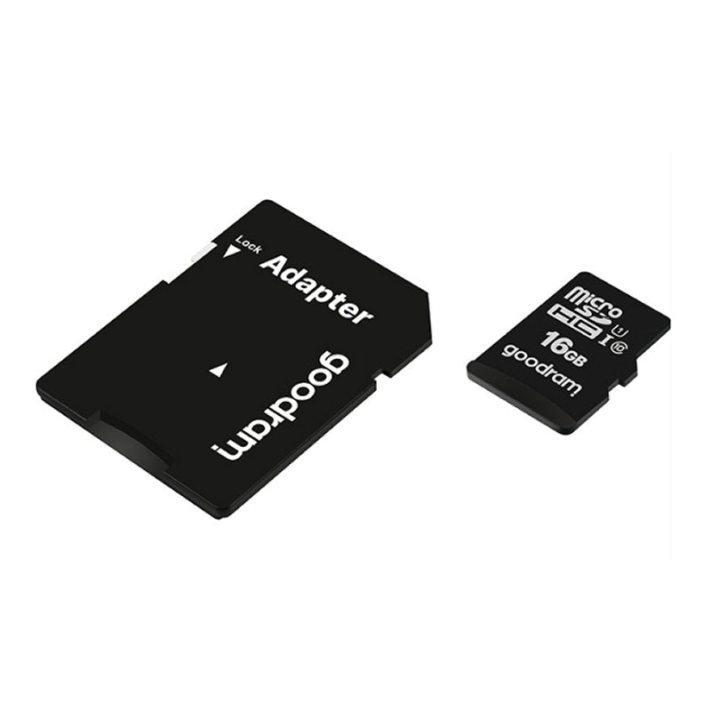Tarjeta De Memoria Micro Sd Goodram 16gb M1aa Cl10 Uhs - I U1 + Adaptador