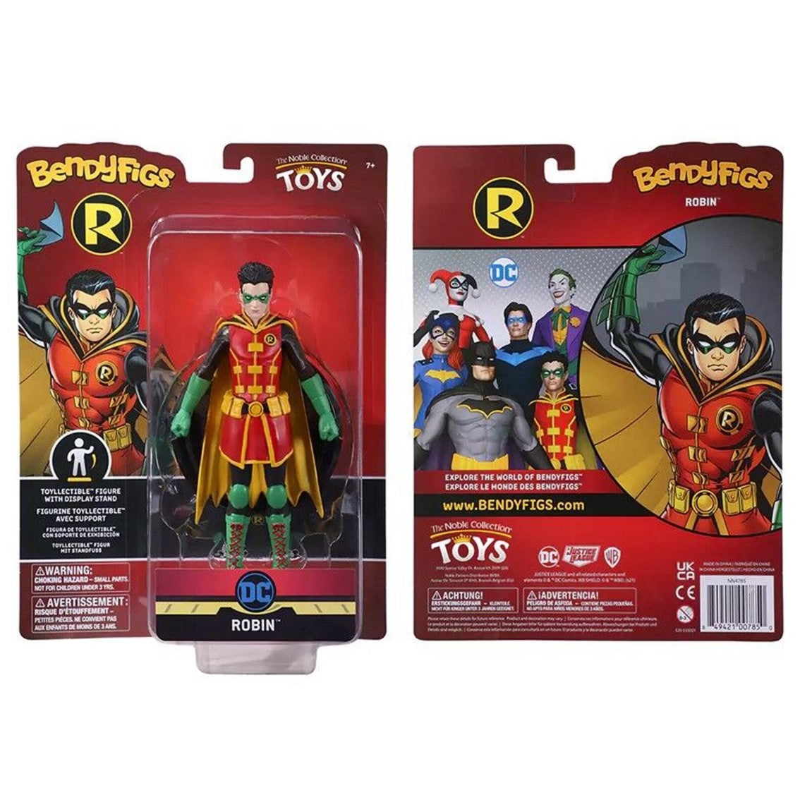 Figura The Noble Collection Bendyfigs Dc Comics Robin