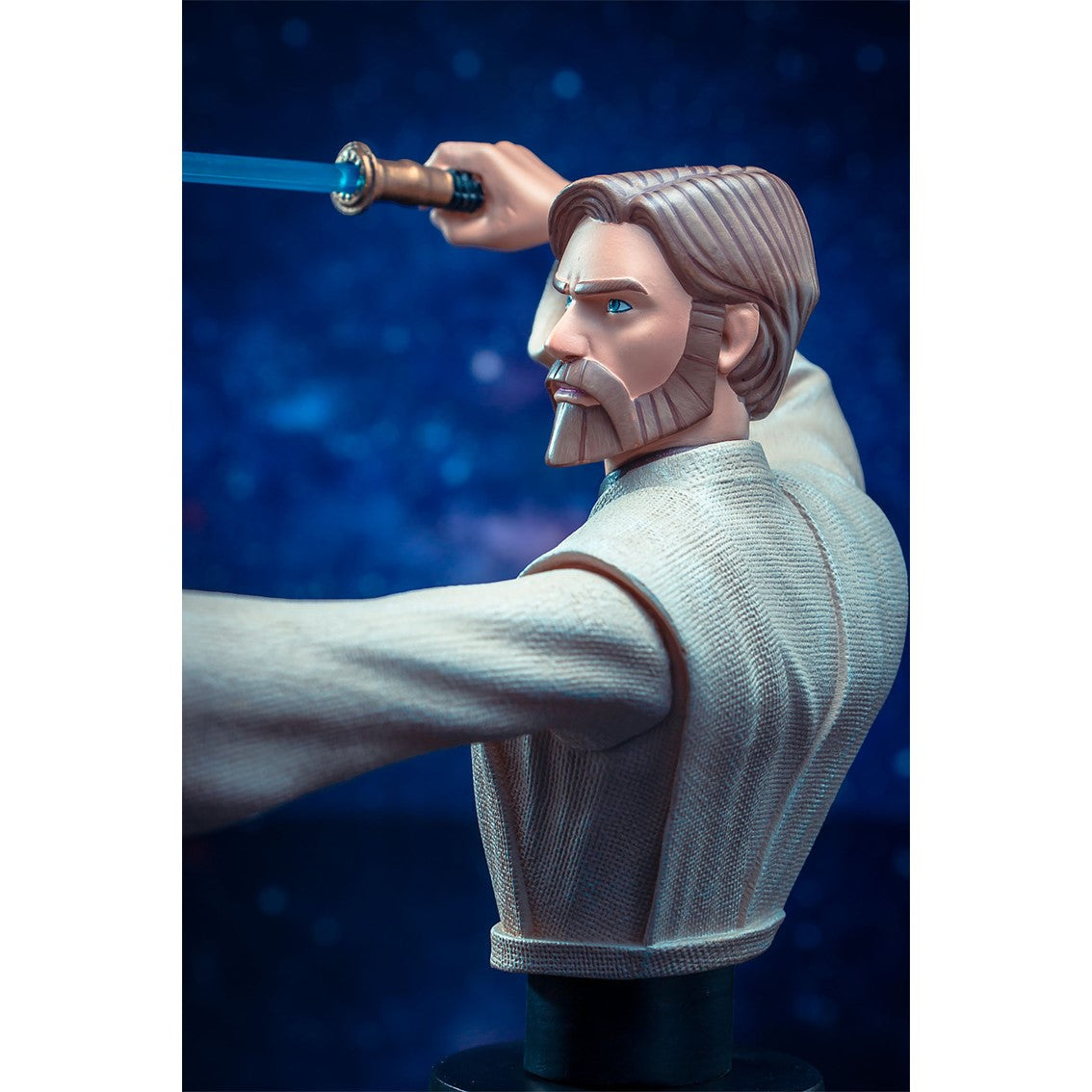Figura Busto Diamond Select Toys Star Wars The Clone Wars Obi Wan 1 - 7 Escala 15 Cm Resina