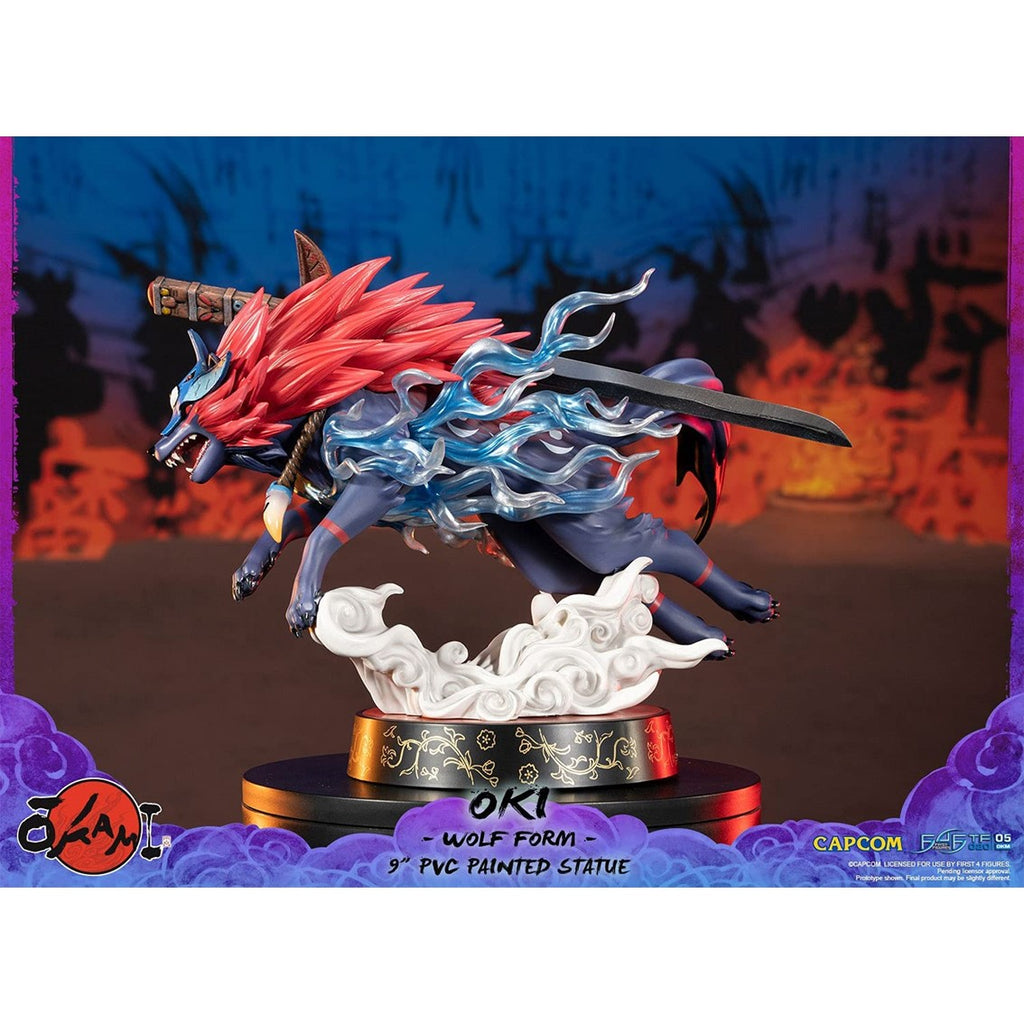 Figura First 4 Figures Okami Oki Wolf Form Edicion Estandar Estatua