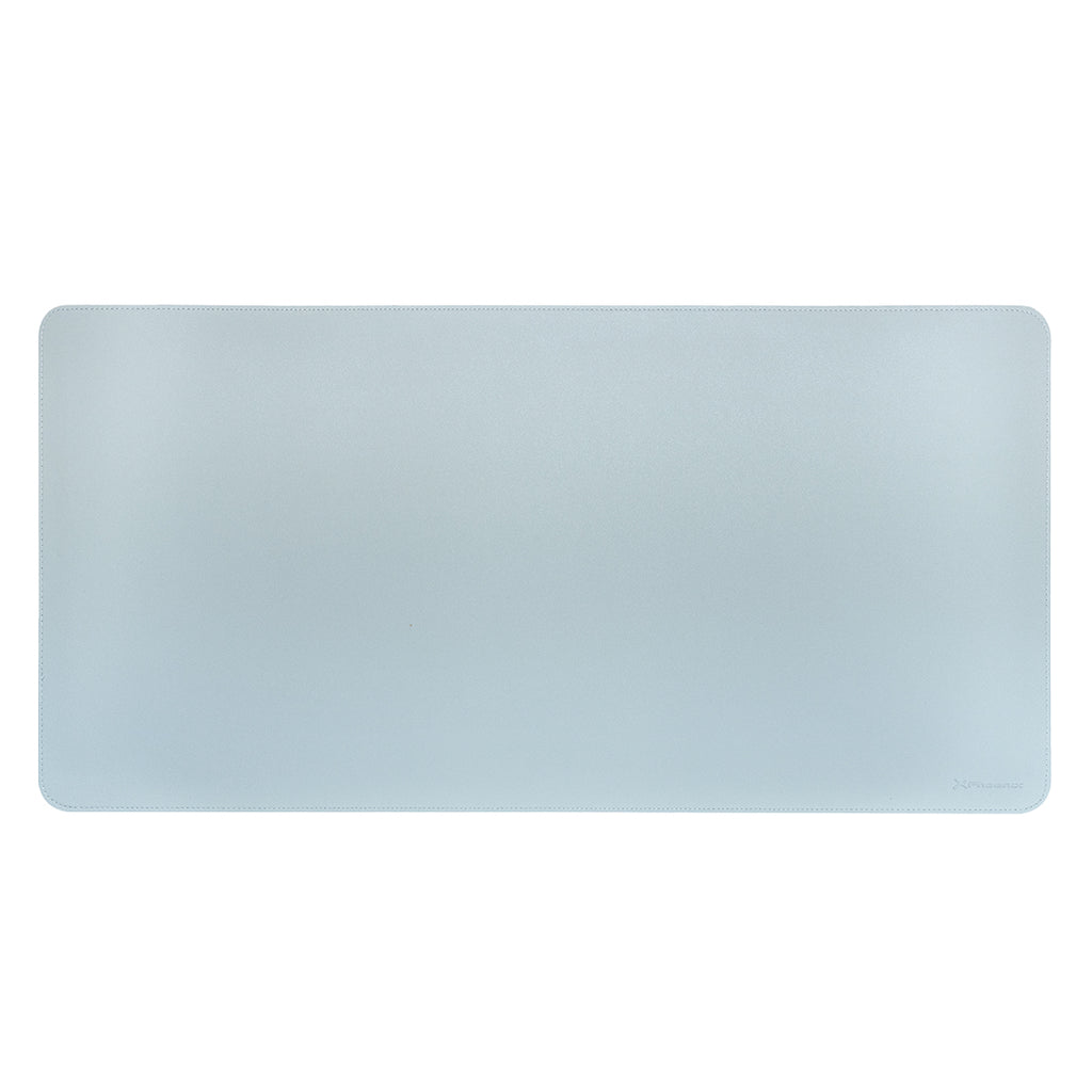 Phoenix Matepad Alfrombrilla Escritorio Ratón Pu 80 X 40 Cm Antideslizante Impermeable Materíal Simil Cuero Azul - Gris