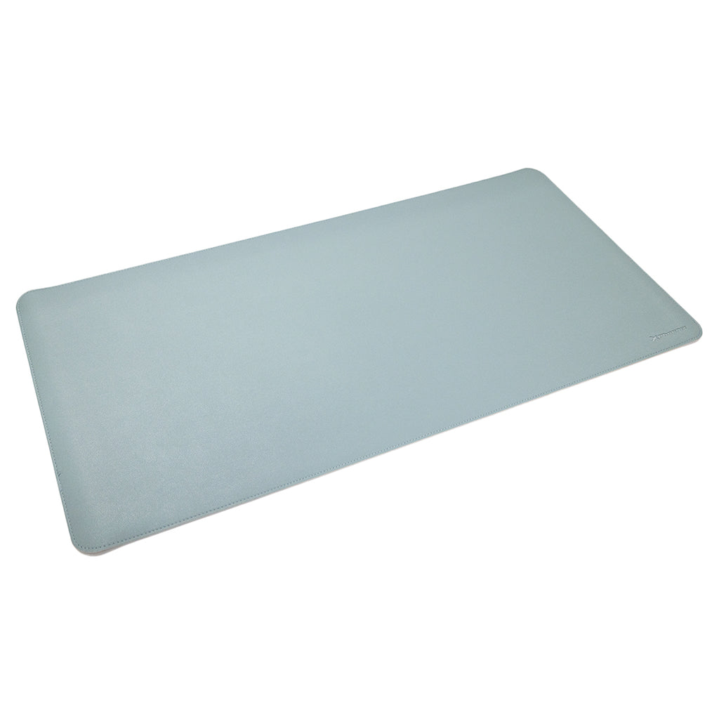 Phoenix Matepad Alfrombrilla Escritorio Ratón Pu 80 X 40 Cm Antideslizante Impermeable Materíal Simil Cuero Azul - Gris