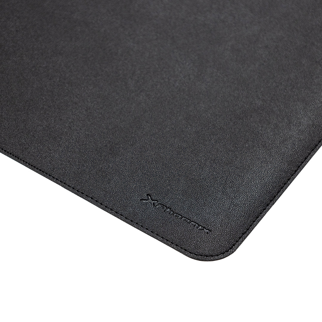 Phoenix Matepad Alfrombrilla Ratón Pu 80 X 40 Cm Antideslizante Impermeable Materíal Simil Cuero Negra