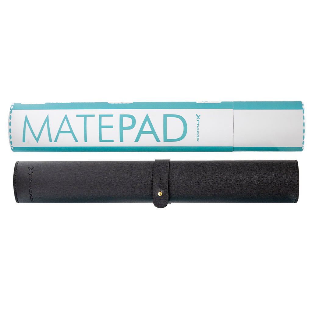 Phoenix Matepad Alfrombrilla Ratón Pu 80 X 40 Cm Antideslizante Impermeable Materíal Simil Cuero Negra