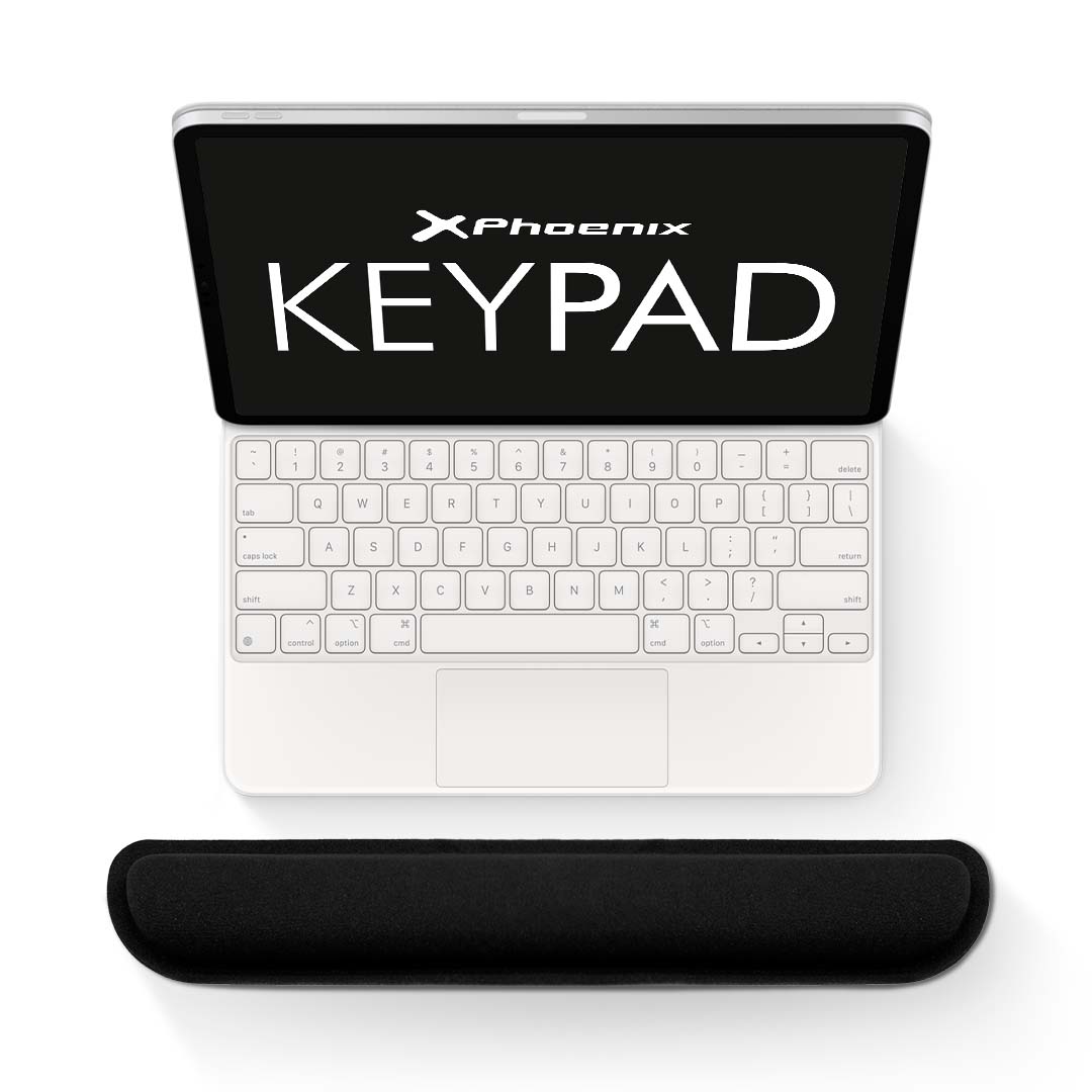 Phoenix Keypad Reposamuecas Ergonómico Espuma Con Memoria Alta Densidad Negro