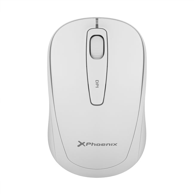 Phoenix M250 Ratón Inalámbrico 2.4 Ghz Receptor Usb Hasta 1600 Dpi Compatible Con Pc Mac Portátil Color Blanco Hover Image