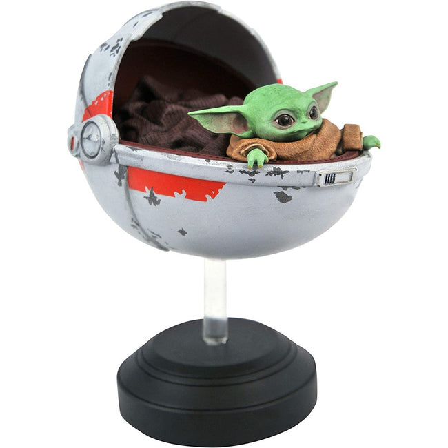 Figura Diamond Select Toys Star Wars The Mandalorian The Child Grogu Cochecito Flotante 1 - 6 Escala Re - Run Resina Hover Image