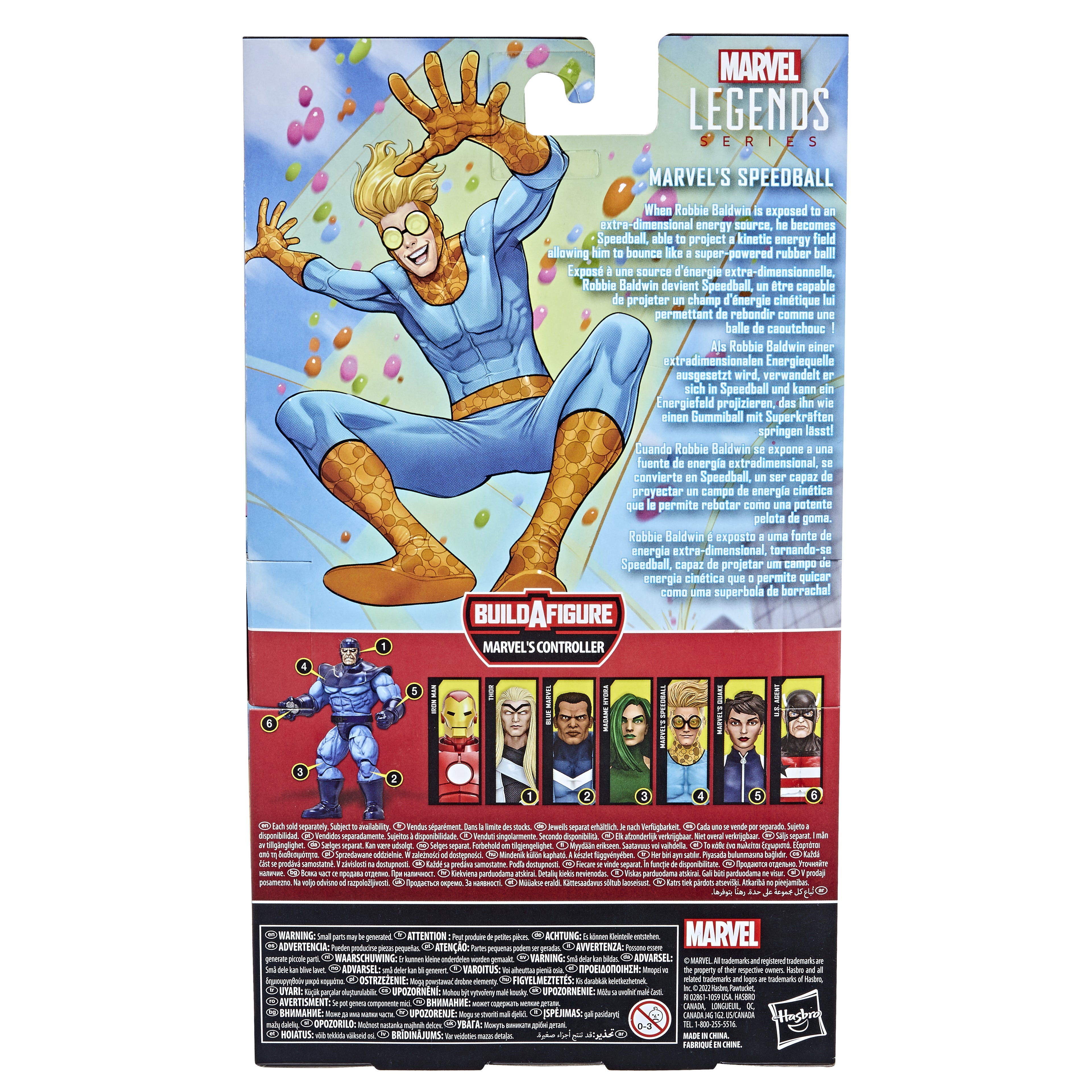 Figura Hasbro Speedball Marvel Legends