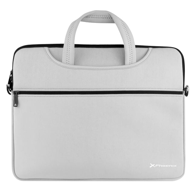 Funda Maletin Neopreno Phoenix Para Portátil O Tablet Hasta 14 Pulgadas Interior Terciopelo Gris Main Image