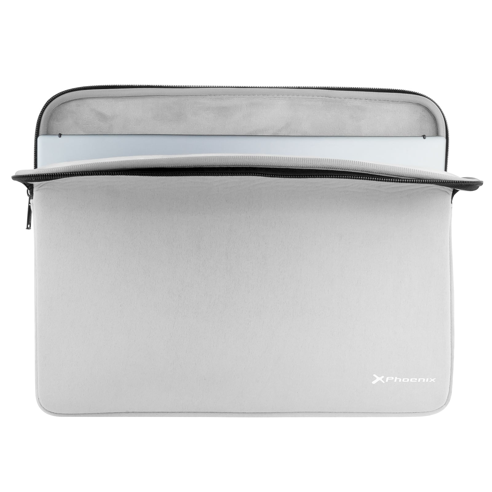 Funda De Neopreno Phoenix Para Tablet O Portátil 14 Pulgadas Interior Terciopelo Gris
