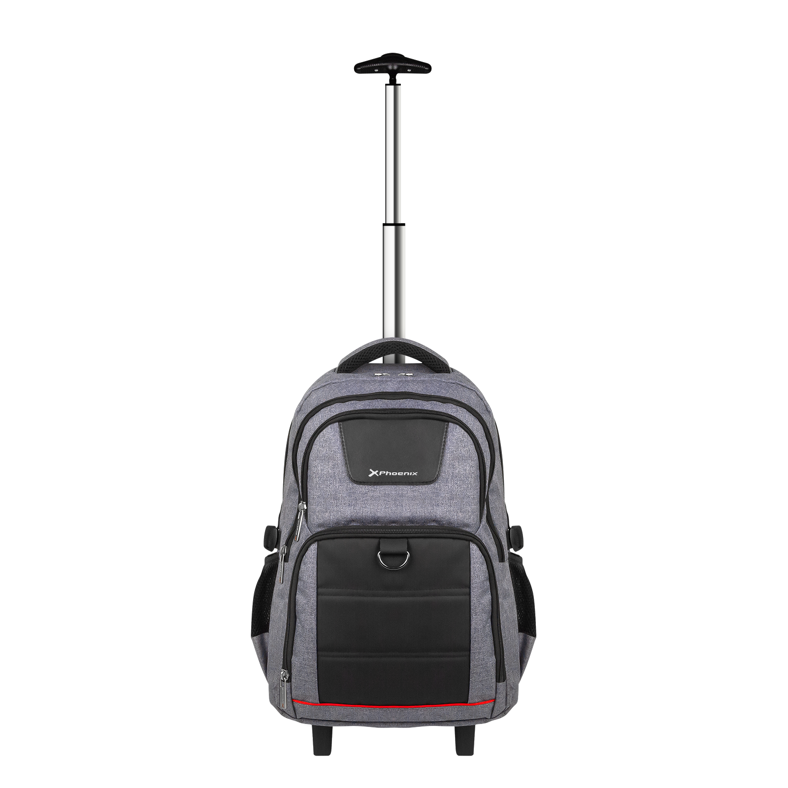Mochila Con Ruedas Trolley Phoenix Discovery G Para Portátil 17 Pulgadas Gris